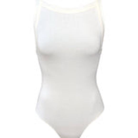 Cream Ribbed Bodysuit - Picture 3 of 3